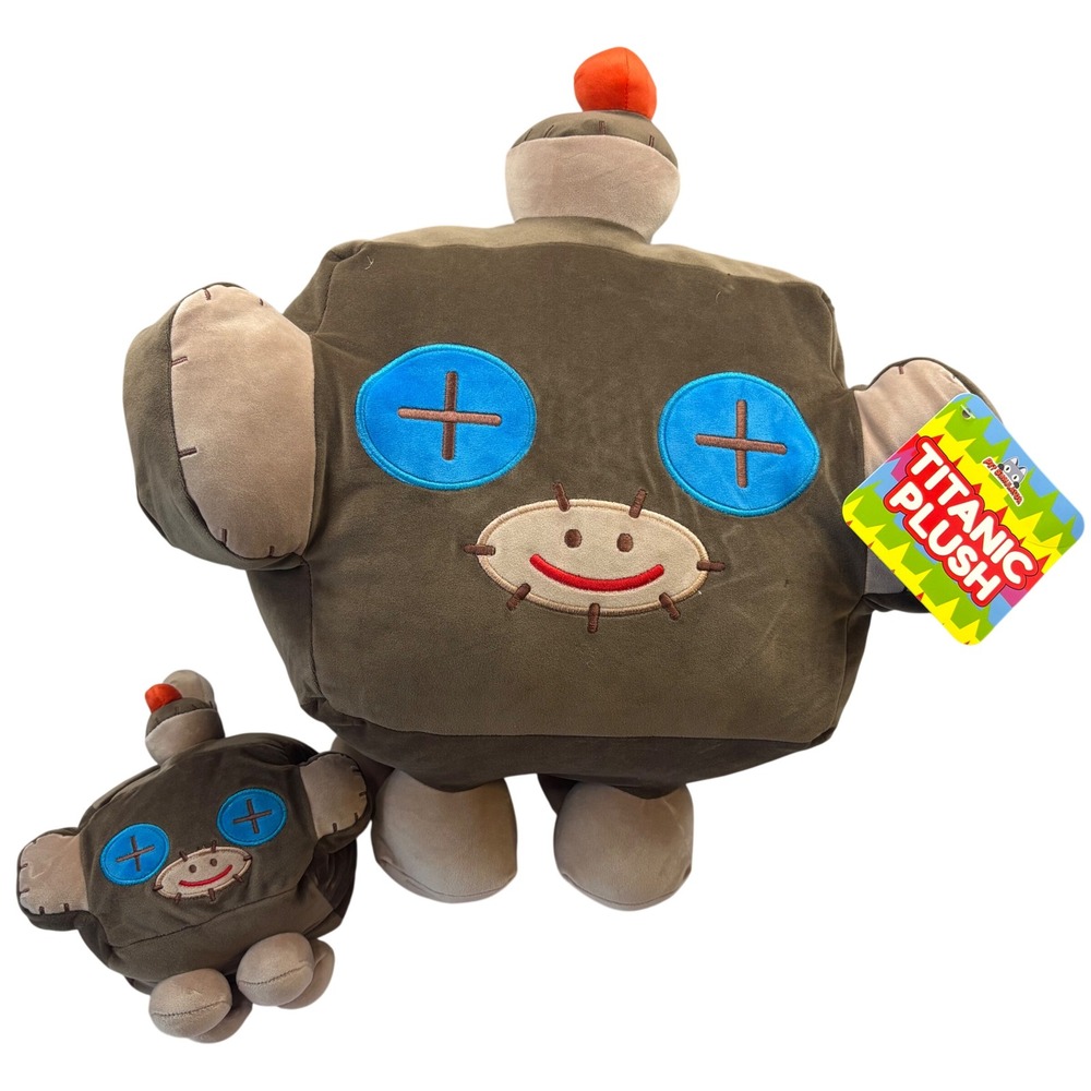 Big Games Pet Simulator X Titanic Monkey Plush Set Roblox Brown Square Monkey